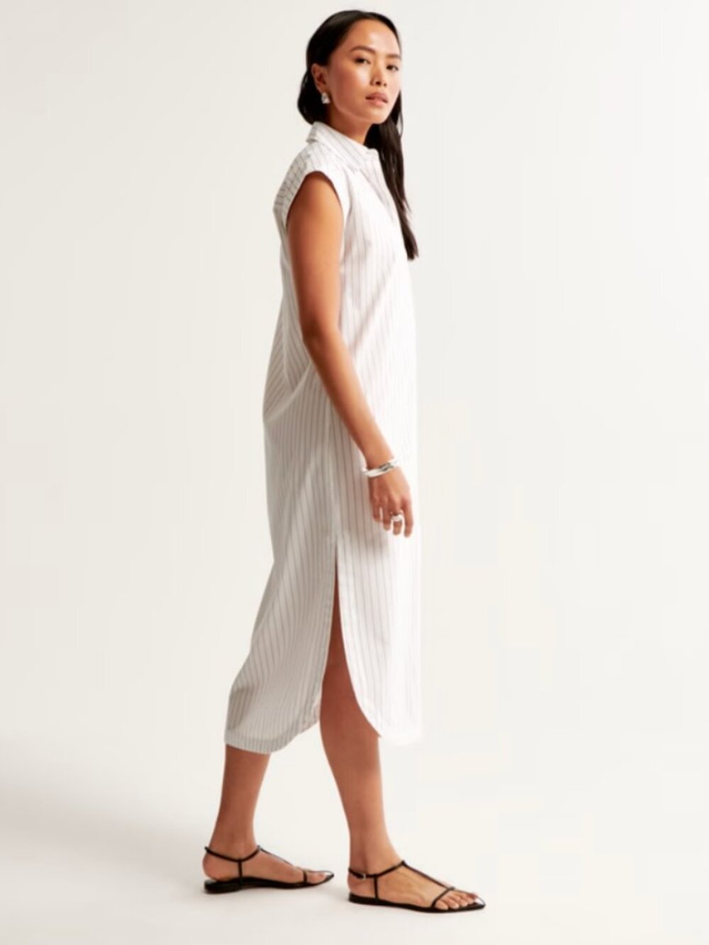 Abercrombie & Fitch Button-Through Midi Shirt Dress - Picture 2 of 3